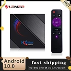 LEMFO H96 Max H616 TV BOX Android 10 поддерживает HD 6K 3D Youtube Google Play Голосовой помощник TV BOX Android 2021 H96 Max 4G 64GB Домашний Android TV BOX Большая память Многоязычный Android BOX