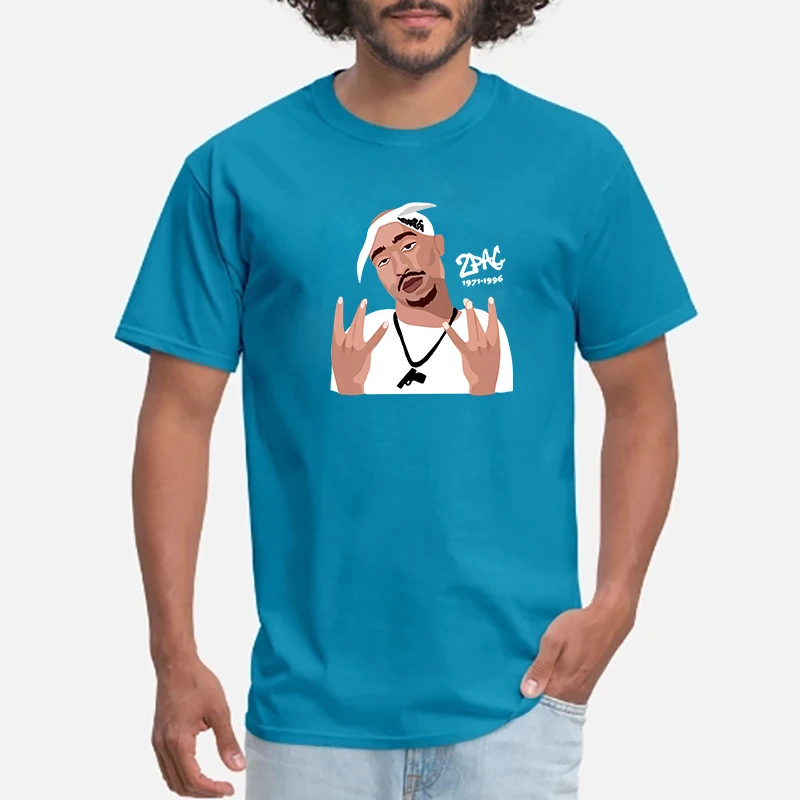 Мужская футболка в стиле хип хоп с забавным принтом летняя круглым вырезом из