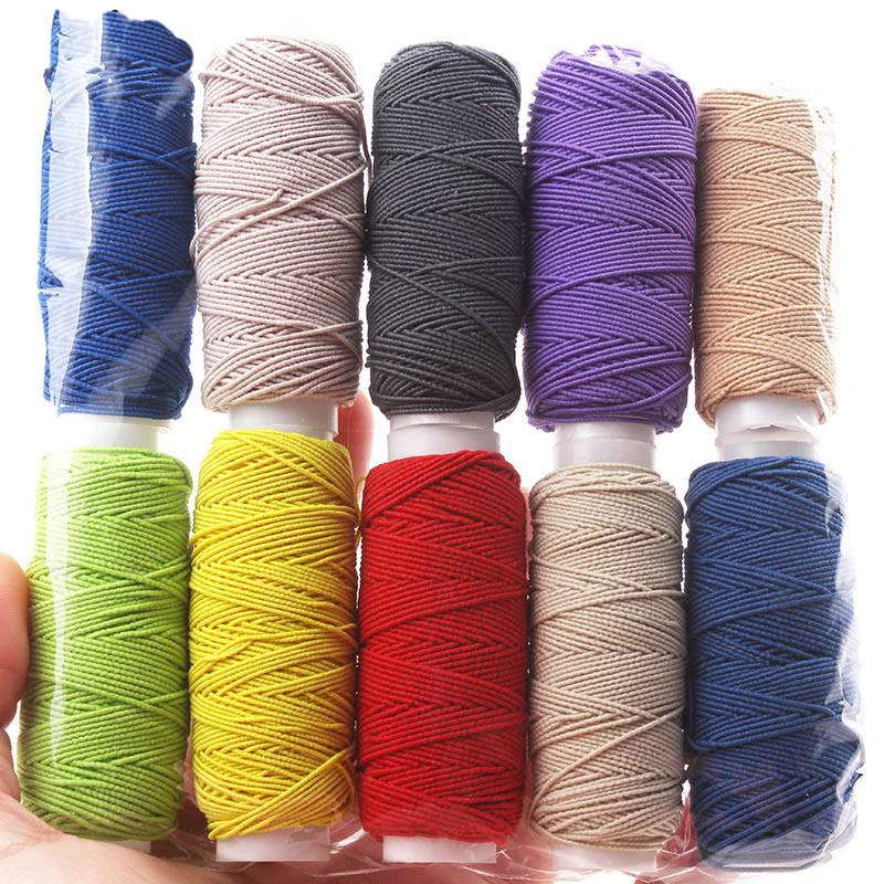 

Prajna Random 10 Roll/Set Elastic Thread Set Industrial Sewing Machine Thread DIY Mixed Color Elastic Thread For Bracelet Sewing
