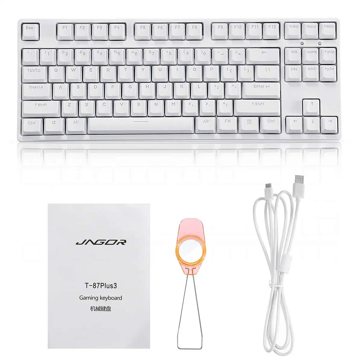 87 ключ NKRO USB Проводная RGB подсветка переключатель Gateron PBT двойная съемка клавиатуры Механическая игровая клавиатура для E-sport офиса ПК ноутбука