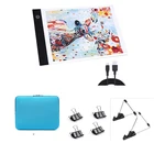 Алмазов картина A3A4 светодиодный светильник коврик 5d алмазная вышивка аксессуары копировальная панель USB источника питания Регулируемая яркость мозаика