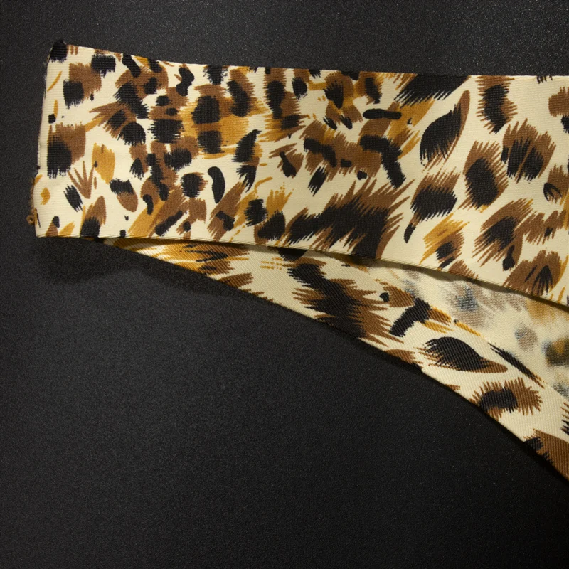 Нижнее белье с леопардовым принтом Женские брифы женское нижнее бесшовные