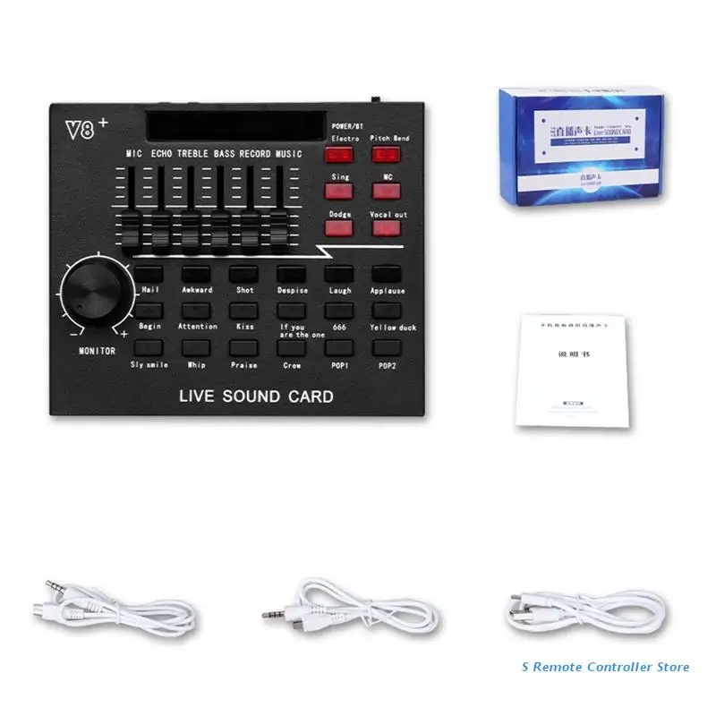 

Звуковая карта BX0E с шумоподавлением, звуковая карта DJ Studio