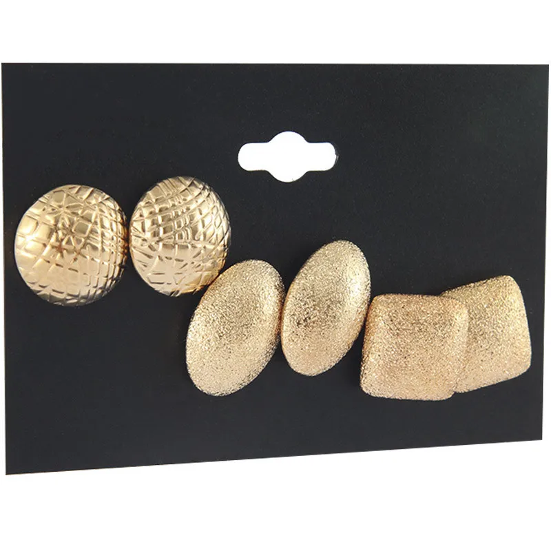 Серьги в европейском и американском стиле женские простые модные матовые