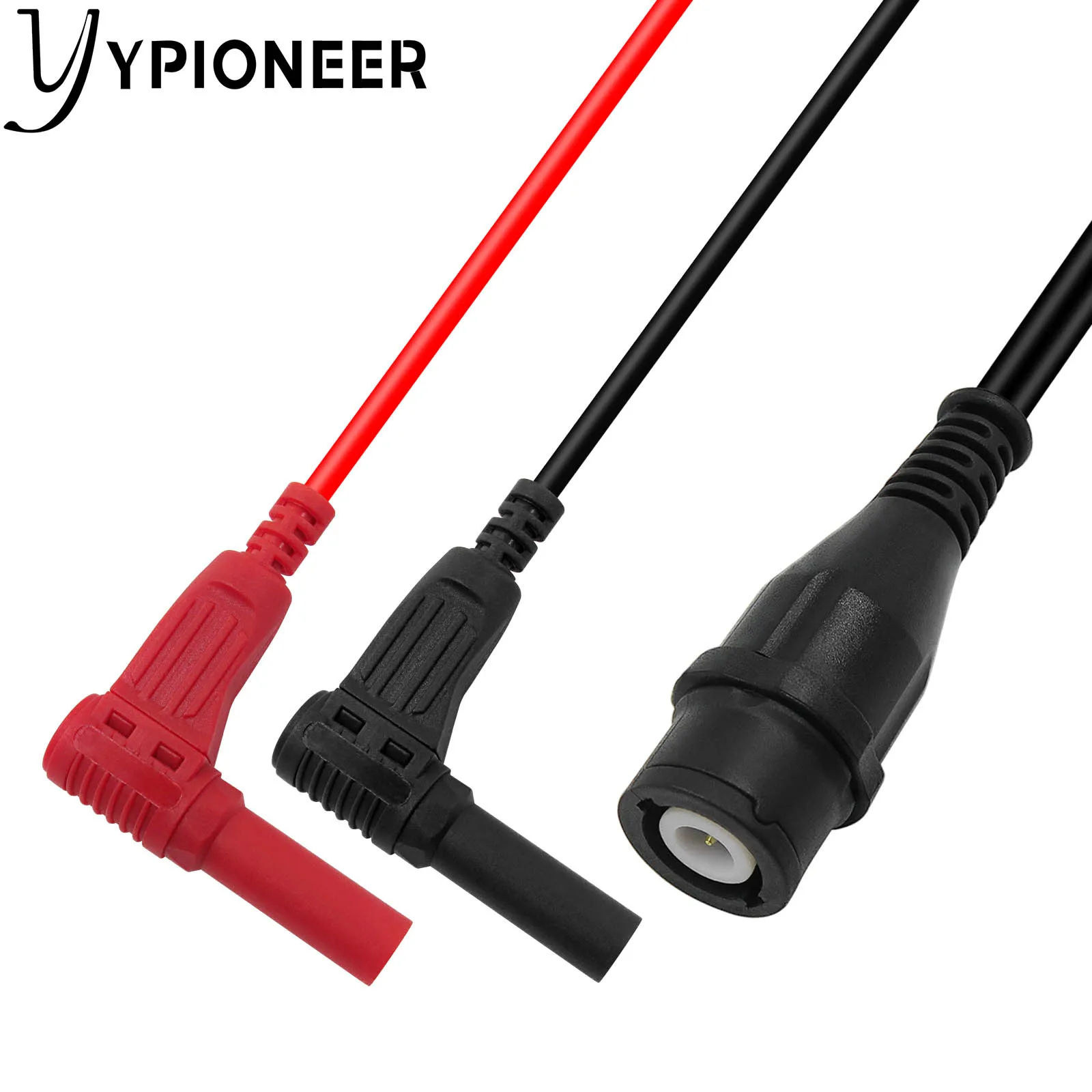 Cleqee P1207 BNC штекер к 4 мм Прямоугольный Банановый коаксиальный кабель осциллограф