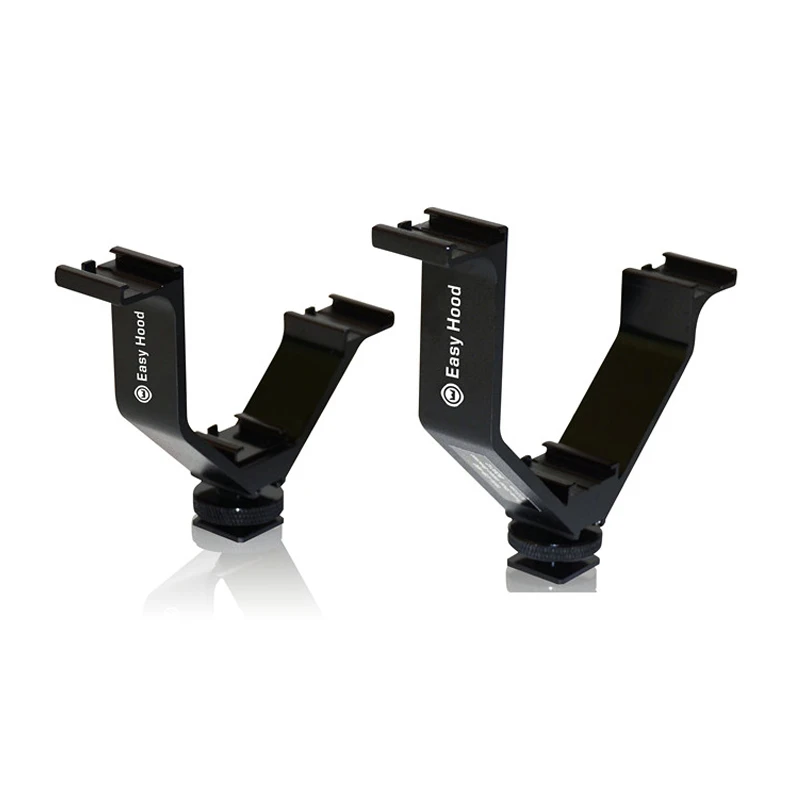 Тройной башмак Кронштейн для видеокамеры вспышки микрофона монитора V кронштейн