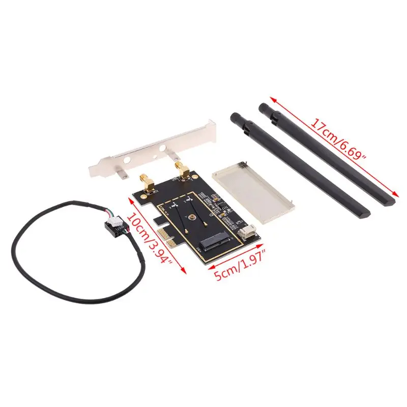 Преобразователь переменного тока WTXUP M2 в PCIE карта адаптера AX200 9260 8265 1650A для