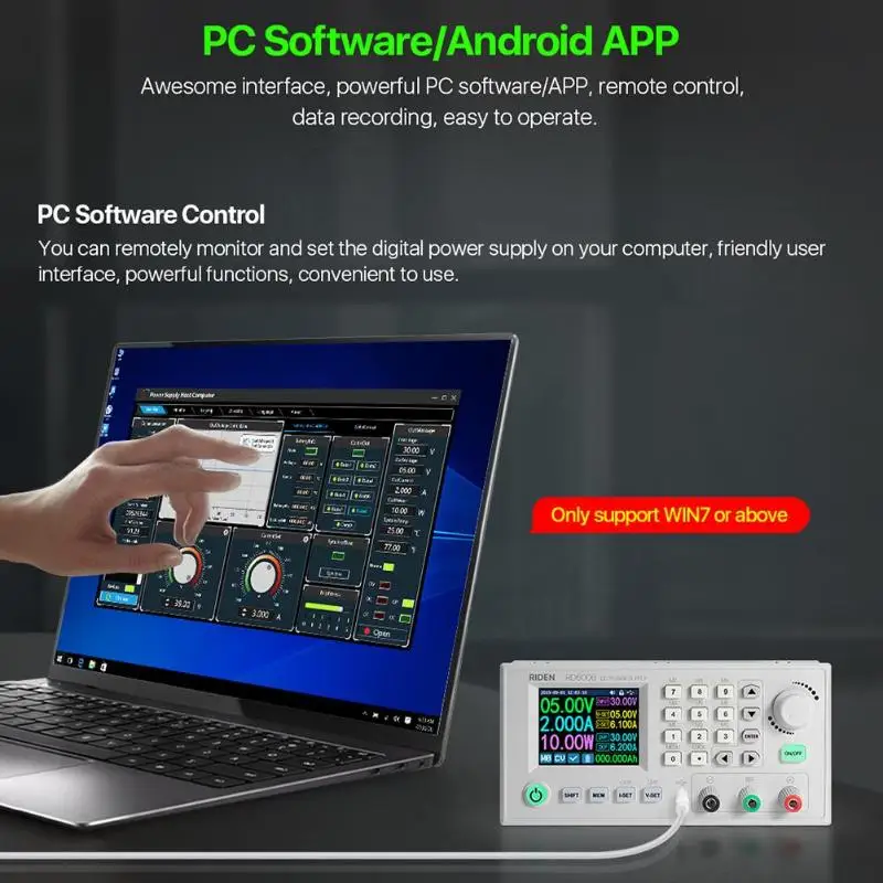 

DC Stabilized Voltage Power Adapter WiFi Control Switch Adjustable Module Buck 2.4-inch Color LCD USB CNC Power Supplies