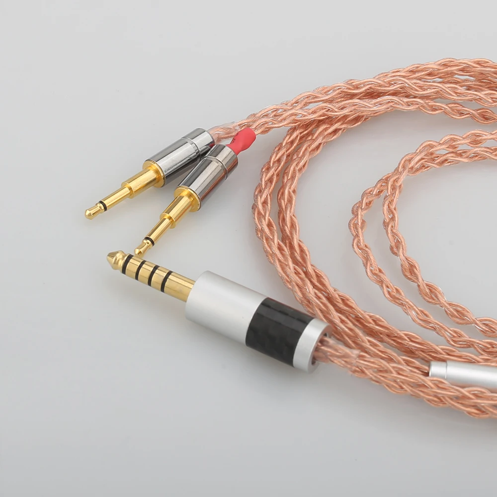 Audiocrast 2x3 5 мм штекер 4 Мужской 8 ядер кабель для наушников аудио обновления Meze 99