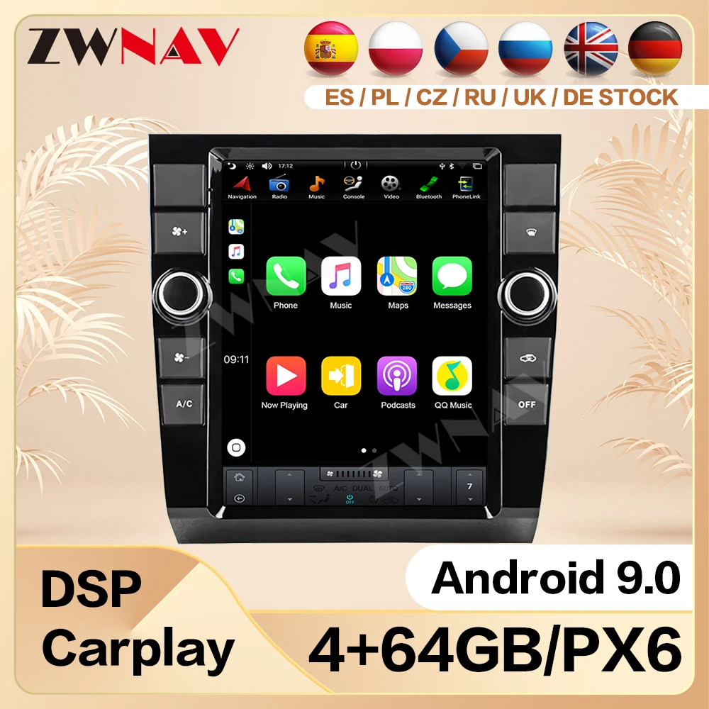 

RK PX6 Auto Car Radio Bluetooth 5 Andriod 9.0 For Audi A4 2002-2008 Tesla Screen IPS GPS Navigation Autoradio Multimedia Player