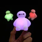 Disney Baymax цветной светодиодный ночсветильник мультфильм аниме фигурка Большой Герой 6 модель креативная детская светящаяся игрушка Детские подарки