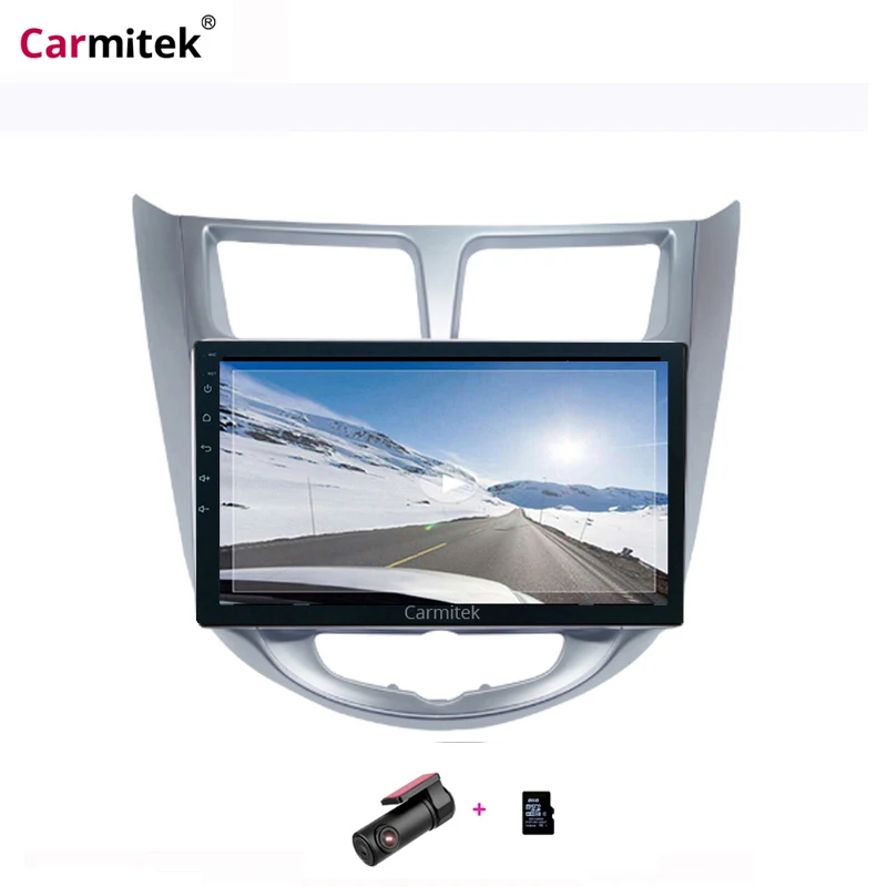 Автомагнитола на Android 8 1 мультимедийный видеоплеер с GPS навигацией для Hyundai Solaris