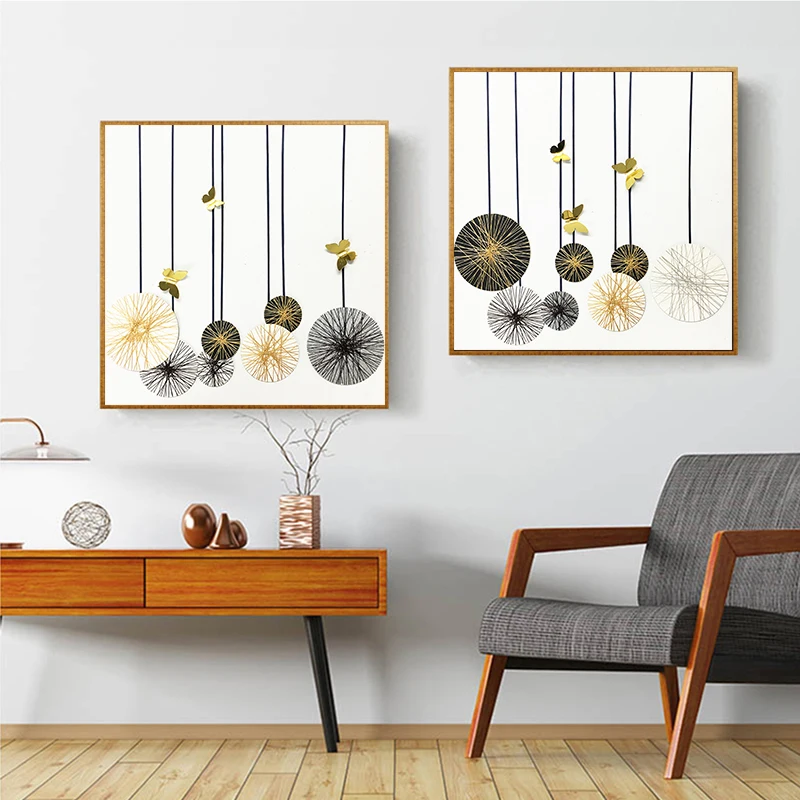 Абстрактный Одуванчик Холст Искусство плакаты принты нордическая любовь Цитата