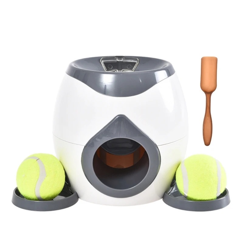 

Interactive Pet Ball Launcher Toy Tennis Food Reward Machine Thrower Slow Feeder Drop shipping