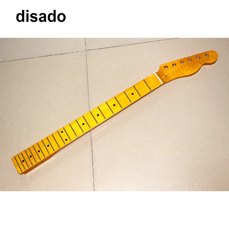 Disado 22 лада Кленовая электрическая гитара Гриф кленовый гриф желтая глянцевая