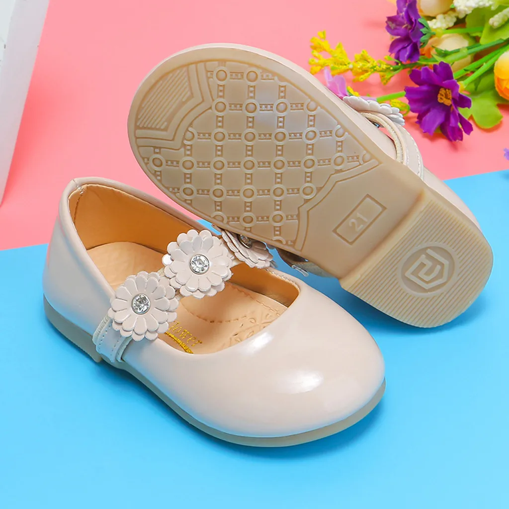 Kids Shoes For Girl Princess Toddler Infant Baby Flowers Single Sandalias Flat Girls Sneakers Zapatos De Nina | Детская одежда и