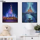 Disney замок аниме Микки и Минни Маус Мышь плакат, картина Печать на холсте стены в искусстве для Гостиная домашний декор выполненные