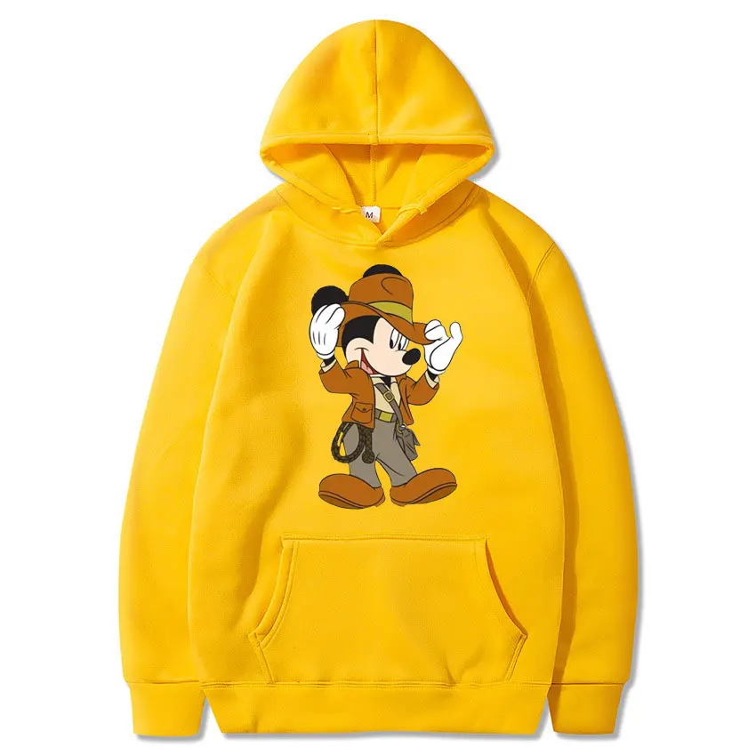Флисовый Мужской пуловер Disney с Микки Маусом Толстовка Модная молодежная