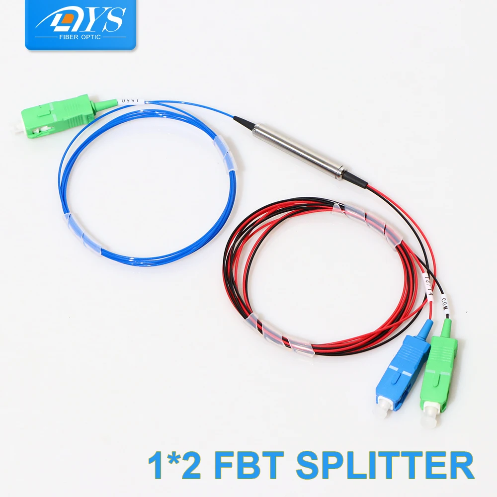 

Волоконно-оптический ПЛК-сплиттер 1*2 FTTH, 0,9 мм, одномодовые разъемы SC APC/UPC, 2 шт.