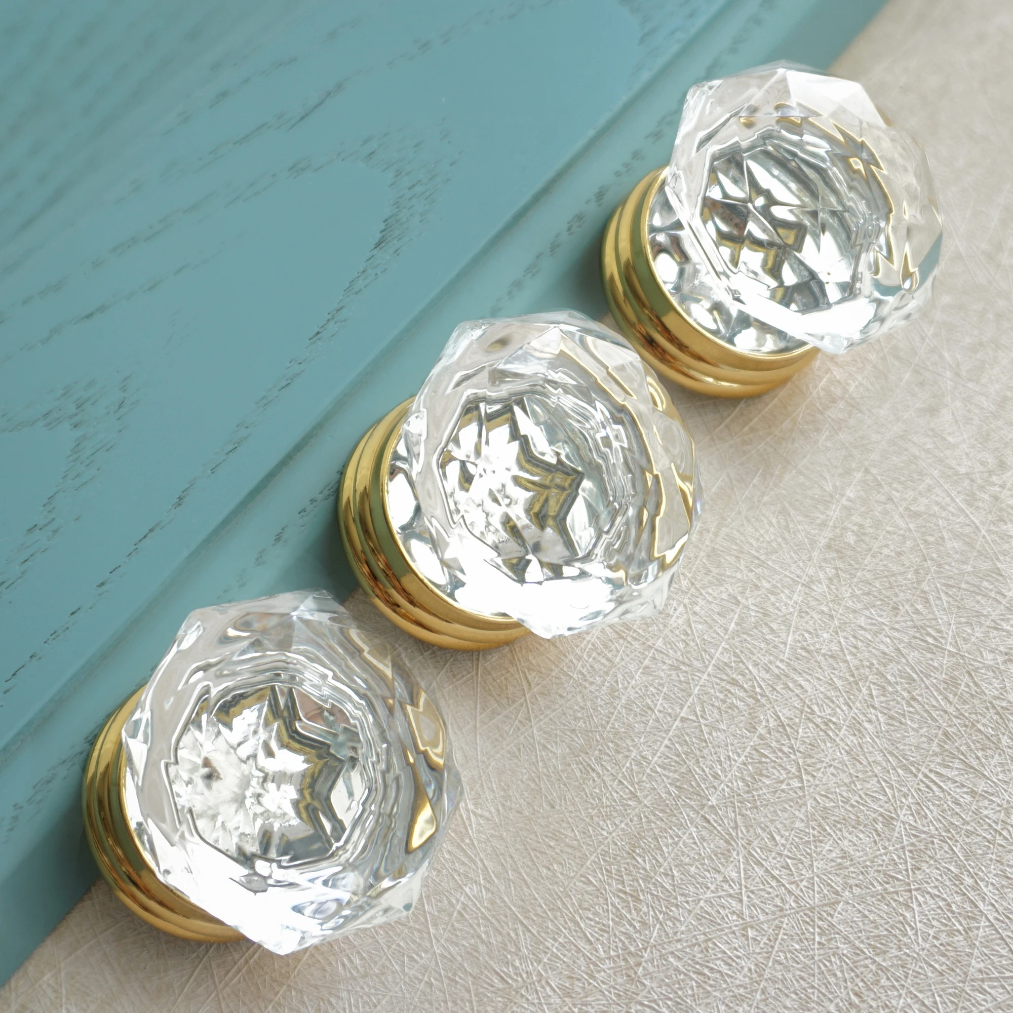 Ручки из хрустального стекла диаметром 1 37 дюйма для шкафа ящика металлическая