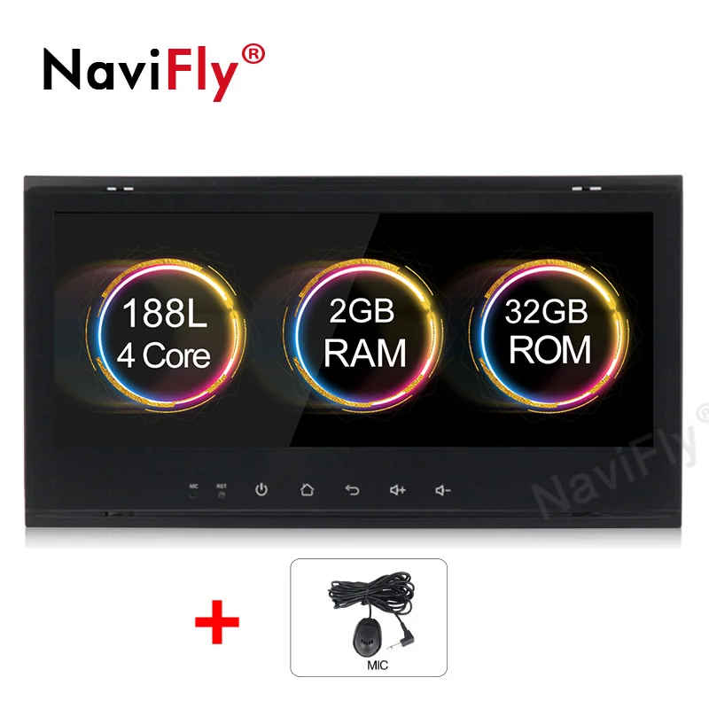 Standard model NaviFly Android 9,1 Автомобильный мультимедийный плеер для VW/Volkswagen/Touareg 2004-2011 FM радио USB DVR gps 2+ 32G Canbus Wifi карта Mic BT - Цвет: Standard model