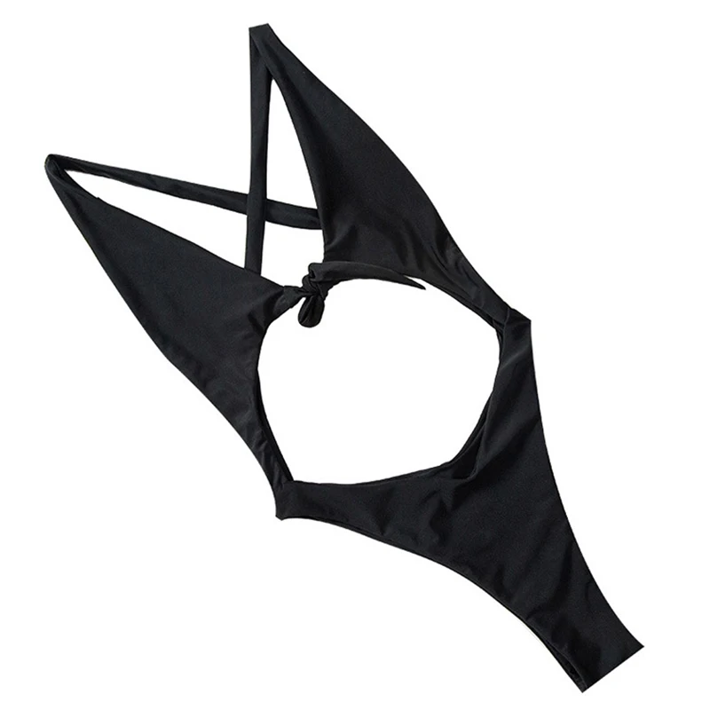 

bow Bikini 2020 Hot Sale Womens One Piece Gradient Swimsuit sexy Hollow Monokinis Swimwear Swimming Costume Biquinis deep v new