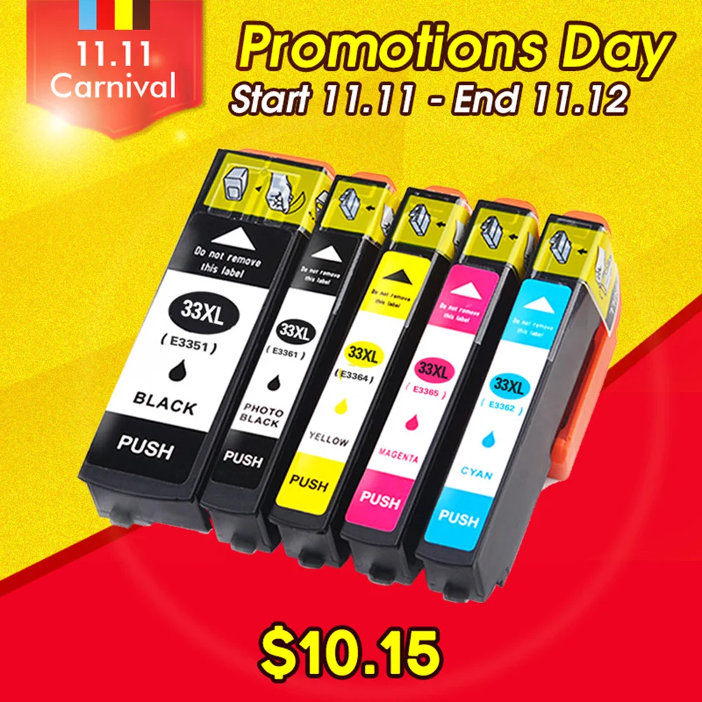 EPSON совместимый 33XL 33 чернильный картридж для T3351 T3361 Expression Premium XP 530 540 630 640 635 645 830 900