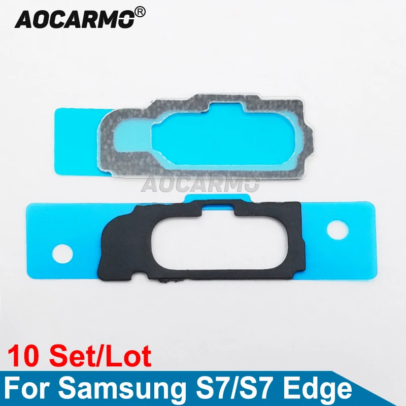 10 шт./лот для Samsung Galaxy S7 Edge GM-G935 Touch ID отпечаток пальца кнопка Home ключ клейкая