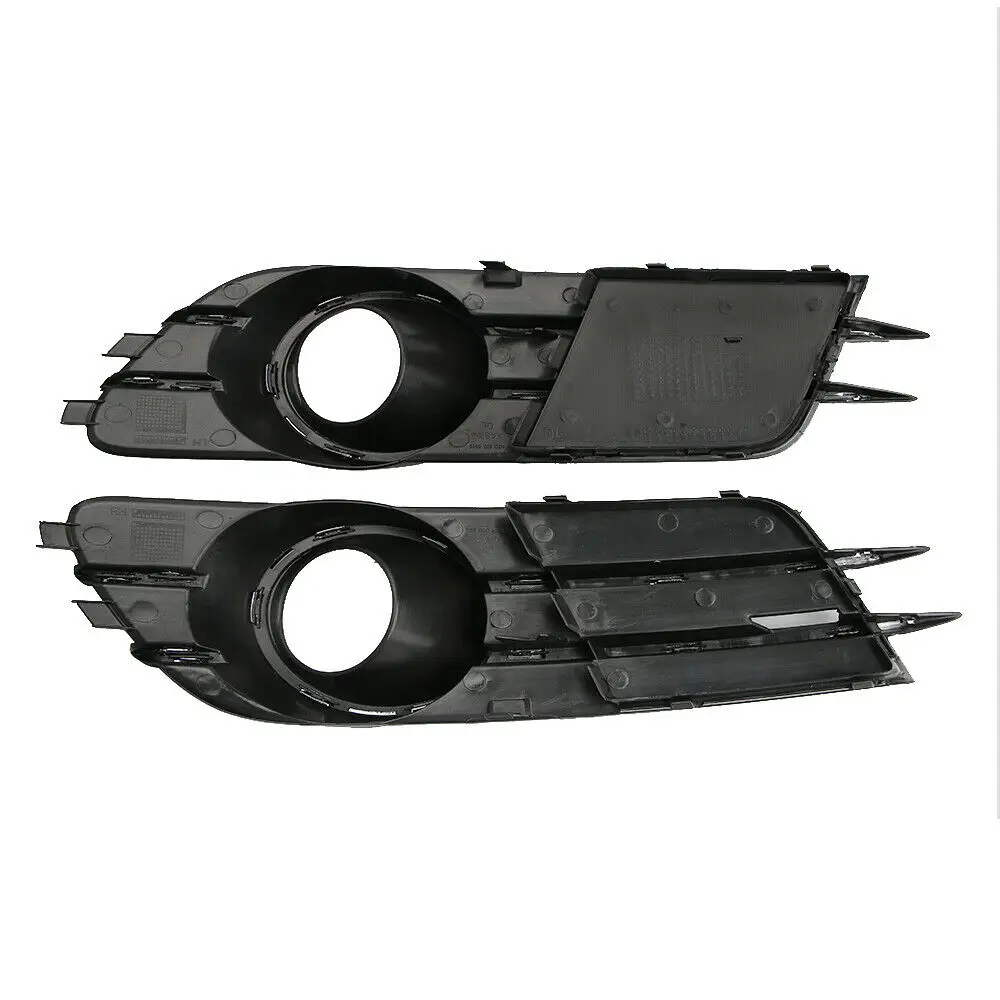 Черный правая/левая передняя бампер туман светильник решетка для 2011 2015 Audi A6 C7