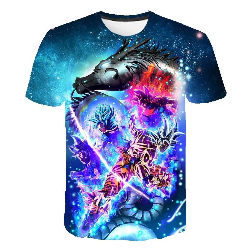 

Goku Vegeta T Shirt Dragon-Ball Z Tshirts Kids Baby Boys Clothes Japan Anime Costume Children Clothing Gohan Beerus Tops Tees