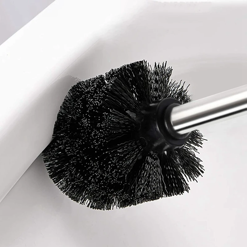 

Set Of 4 Toilet Brush with Long Handle Toilet Brush Replacement, Toilet Brush Stainless Steel, 36.5 X 9 Cm