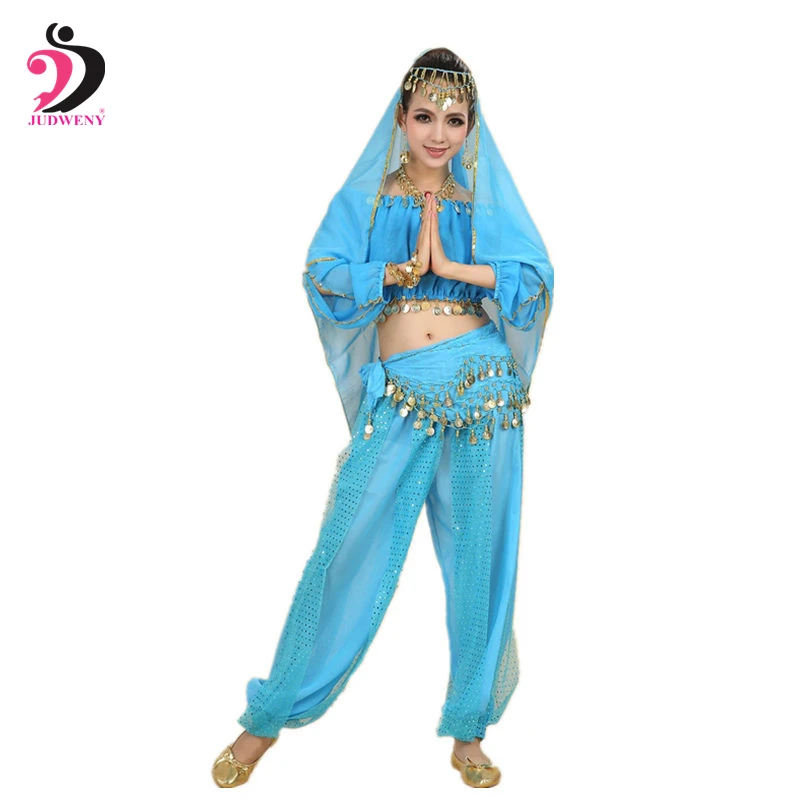 Новый костюм для танца живота Женский Болливуд Восточный живот танцевальная