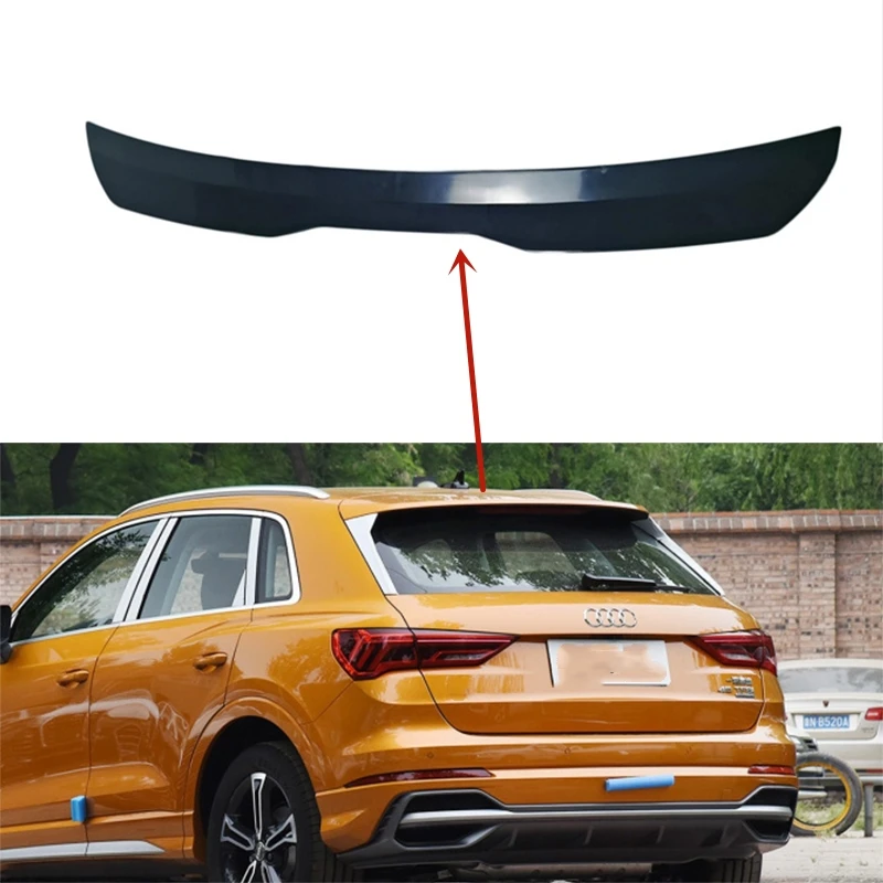 

Use For Audi Q3 2013-2021 Year Roof Spoiler Factory Style Rear Wing Sport Accessories Body Kit