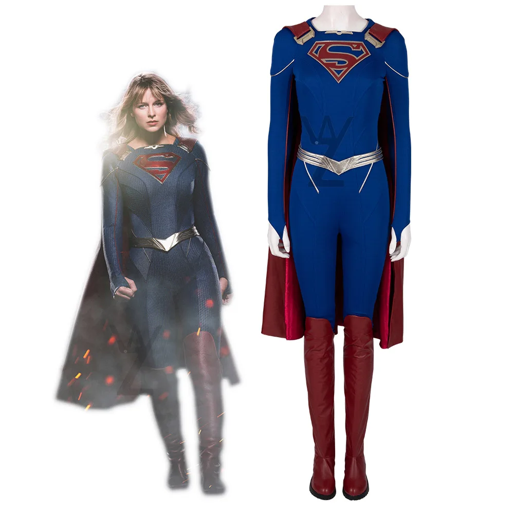 Новый фильм супердевочка Косплей Костюм на заказ Хэллоуин костюм Детский