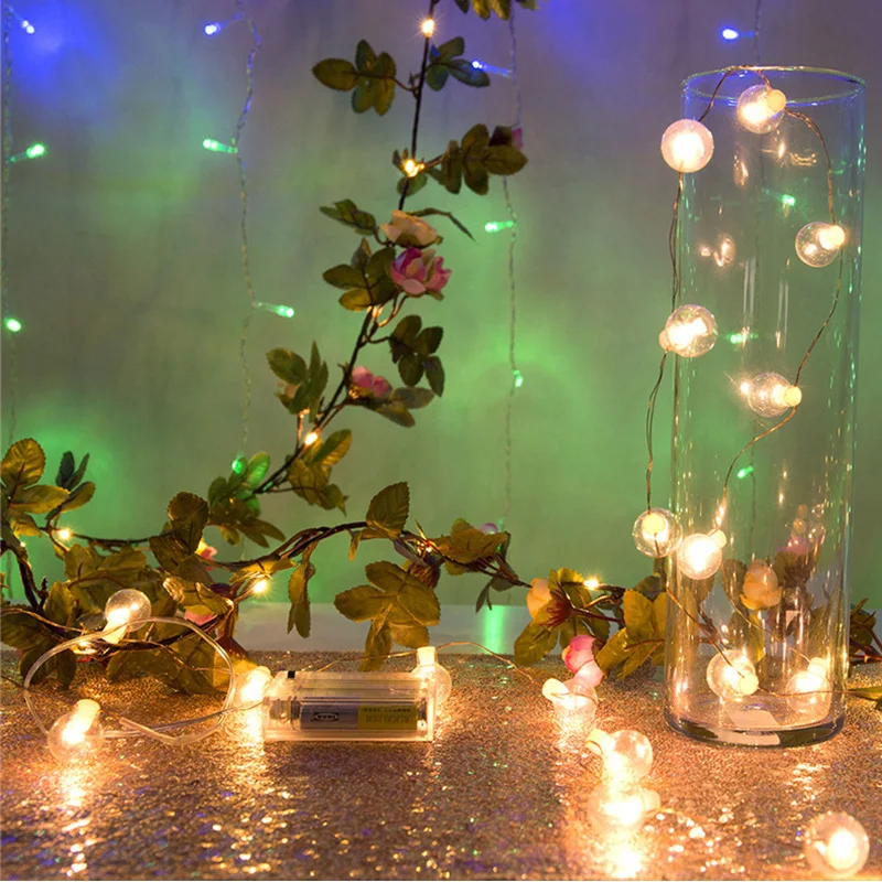 

Светодиодная гирлянда из медной проволоки, 2 м