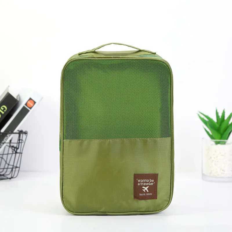 Army Green RUPUTIN дорожная сумка для обуви, большая вместительность, органайзер, сумки, мешок для сортировки обуви, водонепроницаемый двухслойный мешок для обуви, аксессуары для путешествий - Цвет: Army Green