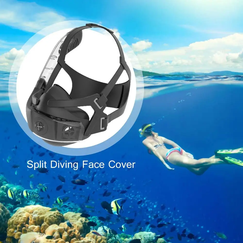 

Summer Travel Snorkeling Mask Children Adult Split Diving Mask Swimming Mask Outdoor Sports Swim Silicone Diving Face Cover