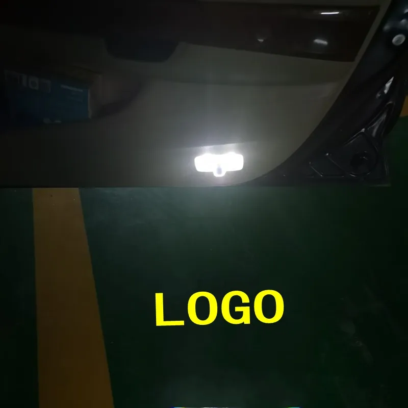 

2pcs Logo Apply Crosstour Ridgeline LED Warning Light Projector Ghost Shadow Light Welcome Light Courtesy Light Atmosphere Light