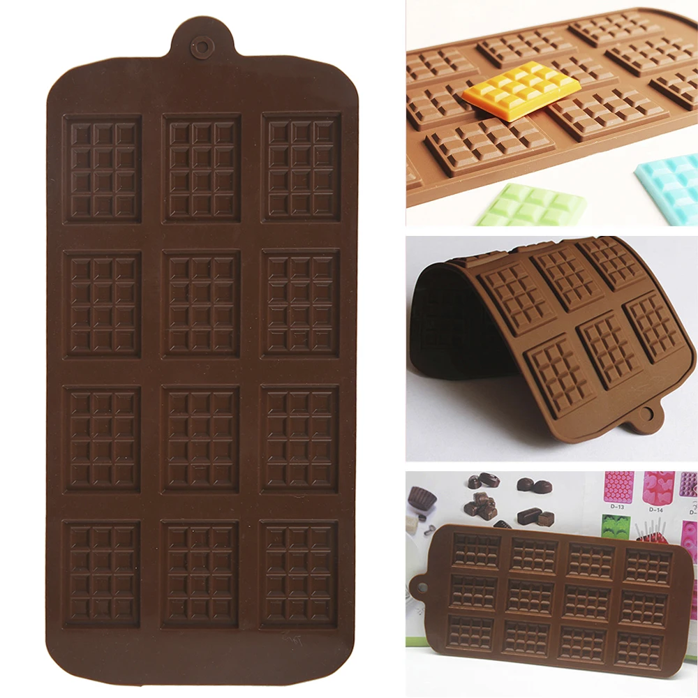 Силиконовая форма 12 равномерных цветов сделай сам для конфет бара инструменты