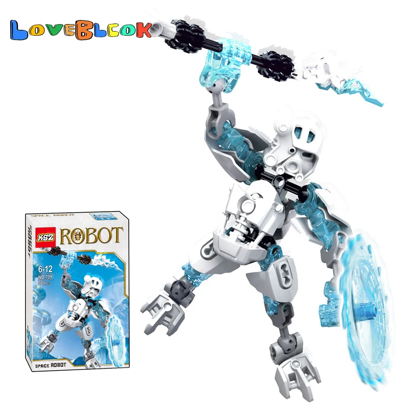 

Игрушечный конструктор BIONICLE, робот, мини-протектор фигурок льда, 38 шт./компл.