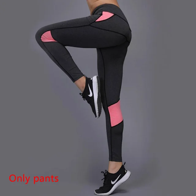 Pink Pants Комплект для йоги OLOEY из 2 предметов, одежда для спортзала, фитнеса, теннисная рубашка+ штаны для бега, облегающие Леггинсы для йоги и тренировок, спортивная одежда для женщин - Цвет: Pink Pants