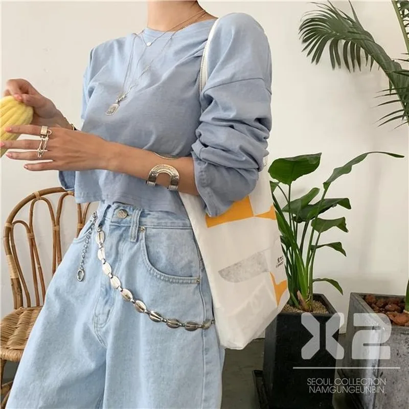 

HOUZHOU Korean Fashion Women Baggy Jeans Pants Harajuku Blue Wide Leg Jeans Pants Spring Oversize Anime Trousers Classic Pants