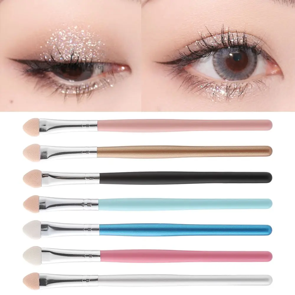 

5pcs Long Handle Eyeshadow Brush Portable Sponge Eyebrow Stick Eyeshadow Applicator Easy to stick powder Cosmetic Makeup Tools
