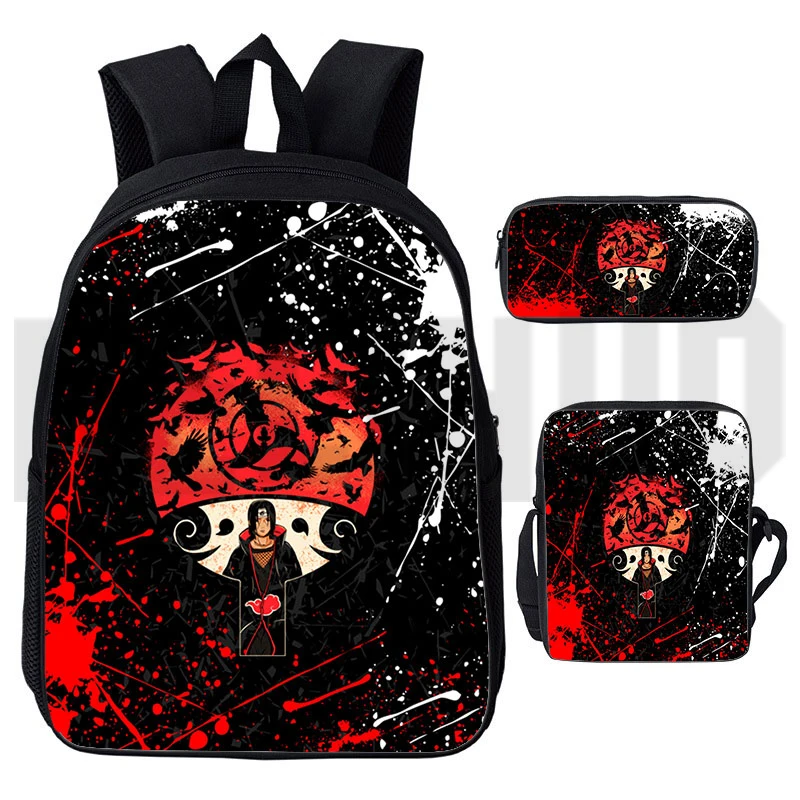 

2021 School Bags for Teenage Girls Anime Rucksack Uzumaki Japan Akatsuki Backpack Men 3D Print Cartoon Itachi Sharingan