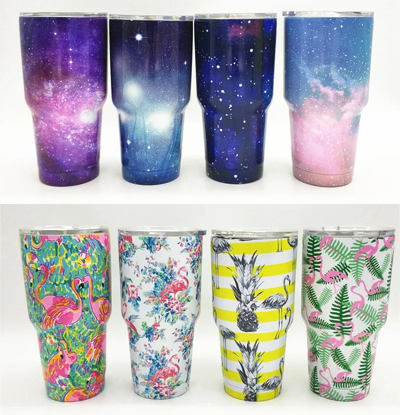 30 унций Единорог стакан Термос из нержавеющей стали вакуумная колба кофейная