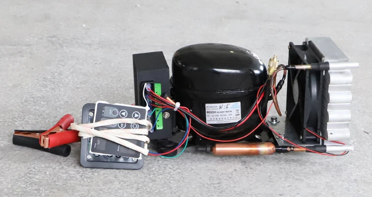 BD25HC компрессор постоянного тока конденсаторные блоки для макс. 100 литров холодильник 12V24V с компрессором конденсатор термостаты