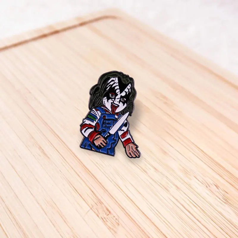 

PF934 Demon Halloween Enamel Pin Movie Brooches Bag Lapel Pin Cartoon Holiday Badge Backpack Decoration Jewelry Gift Accessories