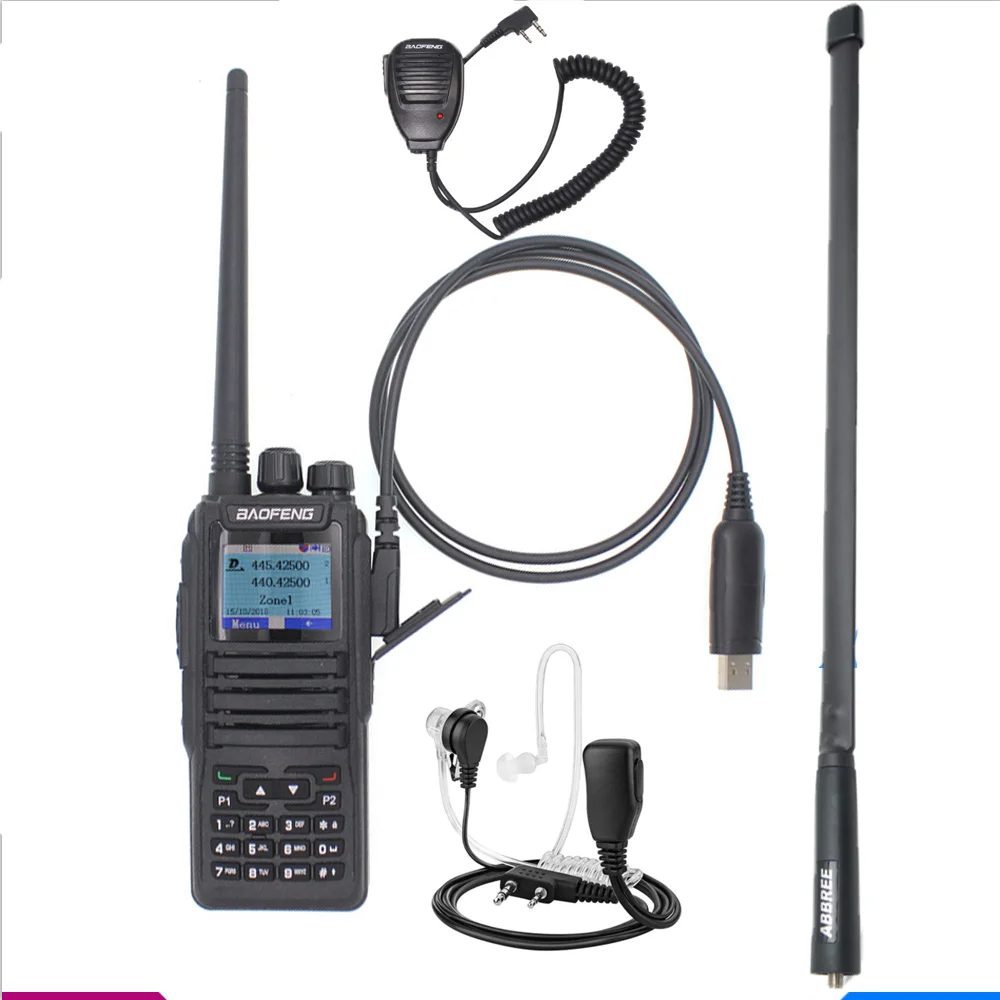 Baofeng Best DMR DM-1701 dual mode analog and Digital walkie talkie Tier 1+2 Dual Time Slot DM1701 Ham Dual band DMR Radio