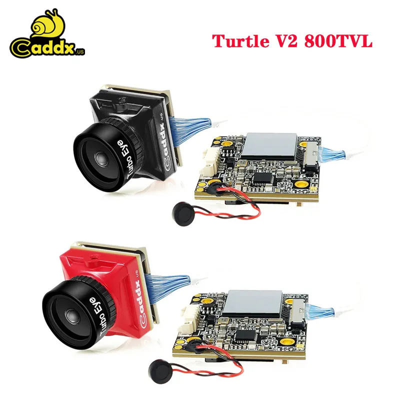 Квадрокоптер Caddx Turtle V2 800TVL 1 8 мм 1080p 60fps NTSC/PAL переключаемый HD w/ DVR красный черный