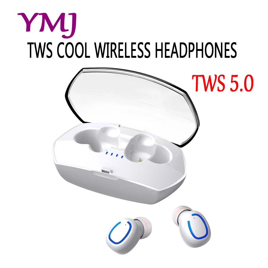 YMJ Bluetooth 5 0 наушники-вкладыши TWS true wireless stereo 3D наушники спортивные IPX6
